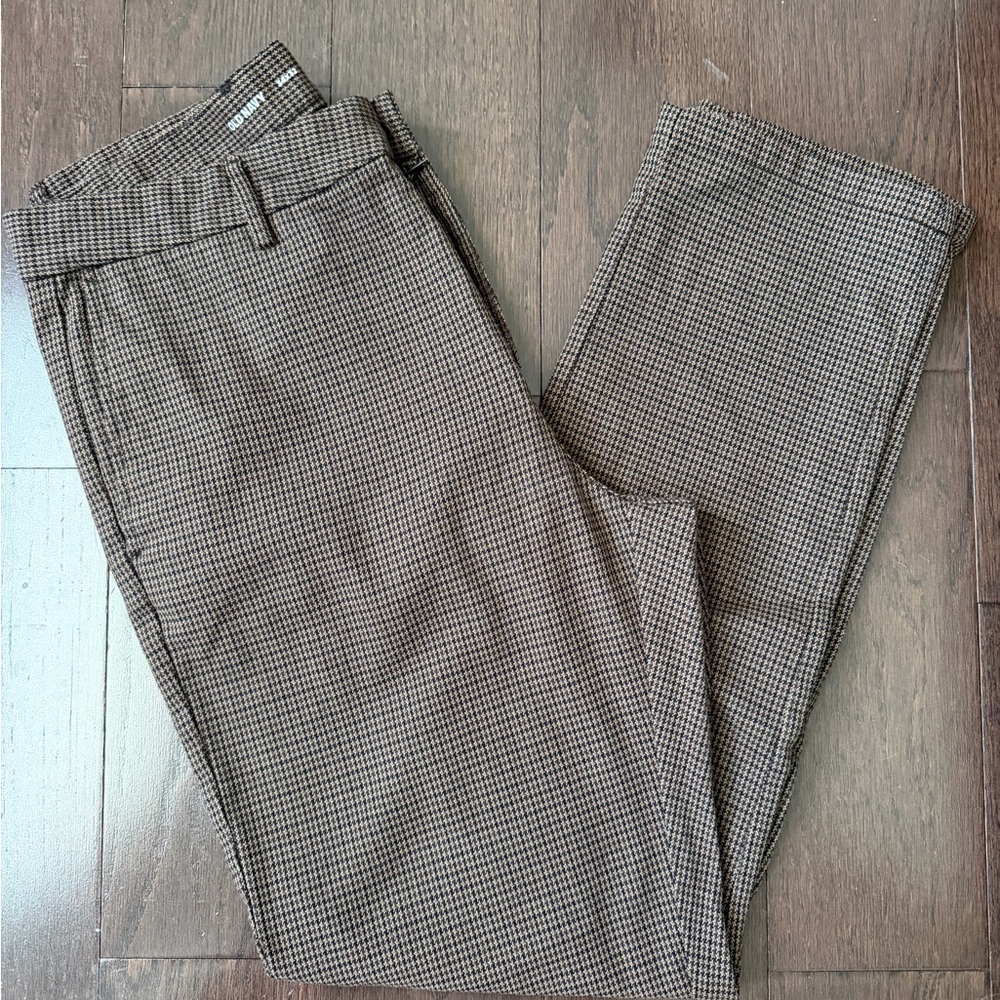 Old Navy Men's Brown Micro-Houndstooth Dress Pants